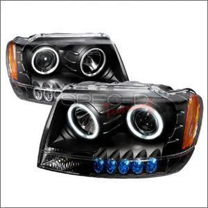 Spec D CCFL Projector Headlights (Black):Jeep Grand Cherokee 1999 - 2004