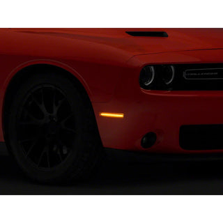 Raxiom Axial Series LED Side Marker Lights: Fits Most Dodge Challenger Models (2015-2023) - Clear