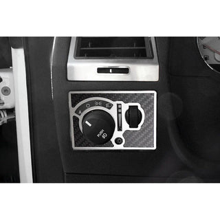 American Car Craft Carbon Fiber Light Control Trim Plate: Dodge Challenger R/T SRT8 2008 - 2014