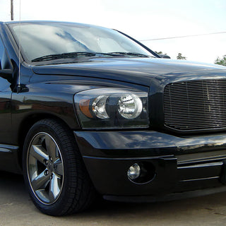 Spec D Euro Head Lights (Black): Dodge Ram 2006 - 2008