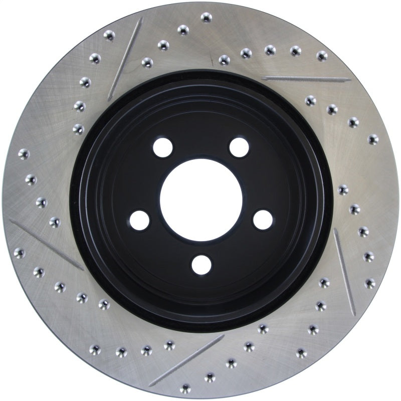 Stoptech Drilled & Slotted Front Brake Rotors: 300C / Challenger / Charger / Magnum 5.7L Hemi 2005 - 2023