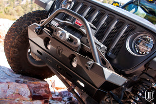 ICON Pro Series Front Bumper (FRONT): Jeep Wrangler (18-22) / Gladiator (20-22) w/ Bar and Tabs