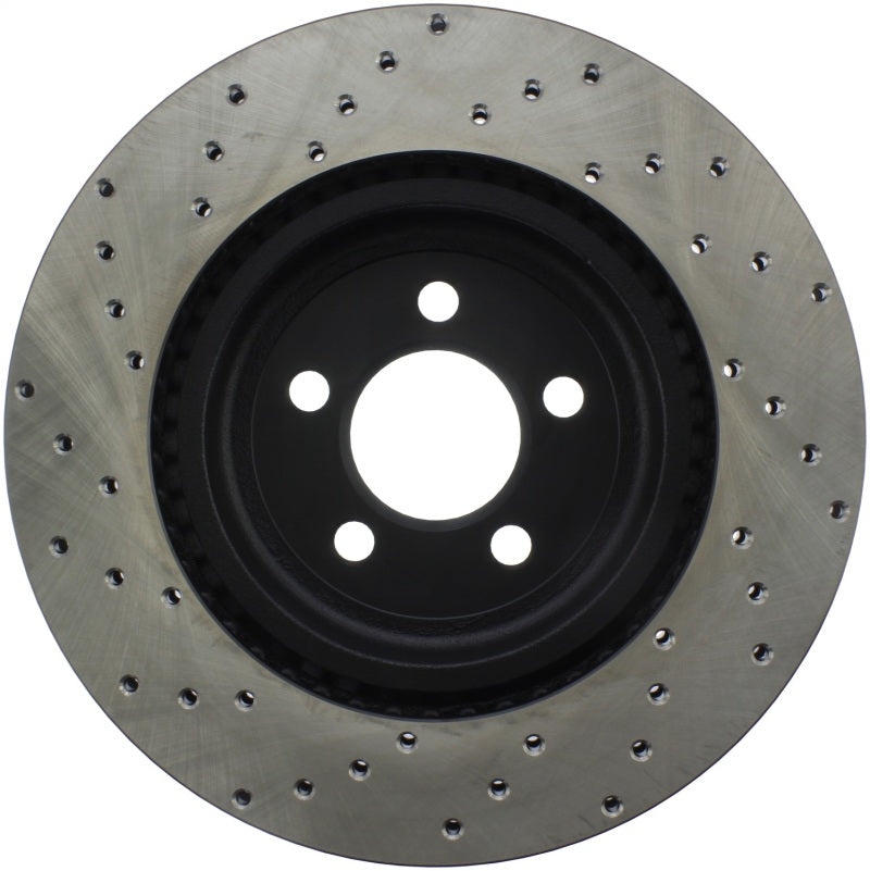 Stoptech Drilled & Slotted Front Brake Rotors: 300 / Challenger / Charger / Magnum V6 2WD 2005 - 2023