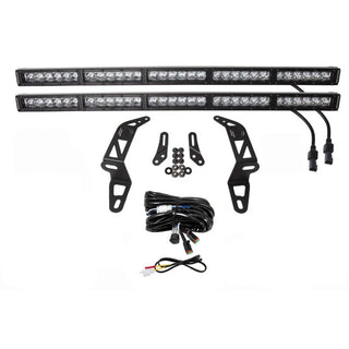 Diode Dynamics SS30 Bumper Bracket Kit w/ Dual White Driving Lights: Fits Most Jeep Wrangler / Gladiator Models (2007-2026)