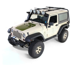Rugged Ridge Sherpa Roof Rack (TOP): Jeep Wrangler 2007-2018 3.6L/3.8L V6