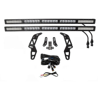 Diode Dynamics SS30 Bumper Bracket Kit w/ Dual Light Bars (FRONT): Fits Most Hemi Models