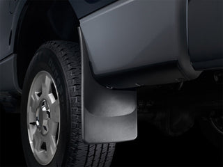 WeatherTech Front MudFlaps (2PC, Black): Dodge Ram 1500 2009 - 2018 (w/OUT Flares)
