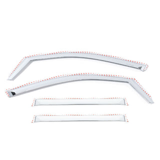 Putco Element Chrome Window Visors Set of 4: Fits Most Dodge Ram Models (2002-2026)