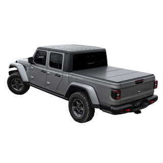 Access Black Matte Tri-Fold Cover: Jeep Gladiator 2020-2023 w/ Trail Rail