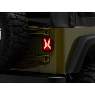 Raxiom Gladiator LED Tail Lights Black Housing Smoked Lens: Fits Most Hemi Models