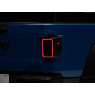 Raxiom LED Tail Lights Black Housing Smoked Lens: Fits Most Jeep Gladiator Models (2018-2026)