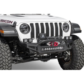 Addictive Desert Designs Rock Fighter Front Bumper: Jeep Gladiator (21-22) / Wrangler (18-22) w/ Low Profile Top Hoop