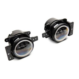 Raxiom Axial Series LED Fog Lights w/ Halo: Fits Most Jeep Wrangler JK/JL and Gladiator Models (2007-2026)
