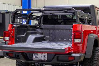 Fishbone Offroad Half Height Tackle Bed Rack: Fits Most Jeep Wrangler / Gladiator Models (2018-2026)