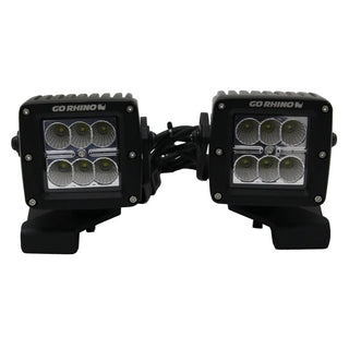 Go Rhino Light Mount 3in Cube: Fits Most Jeep Wrangler / Gladiator / Grand Cherokee Models (2005-2026)