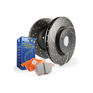 EBC Brake Pad and Rotor Kit (FRONT): Jeep Wrangler 1998 - 2006