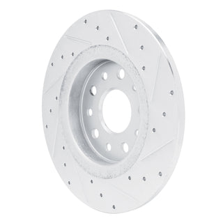 R1 Concepts Drilled & Slotted Brake Rotor (REAR LEFT): Jeep Grand Cherokee 2022-2026 5.7L/3.6L
