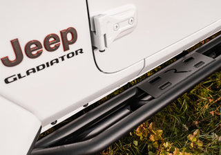Rampage SRS Sidebar Rock Crawler Steps (PAIR) (BLACK): Fits Most Jeep Gladiator Models (2018-2026)