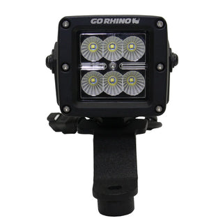 Go Rhino Light Mount for 3in Cube LED: Fits Most Jeep Wrangler / Gladiator Models (2007-2026)