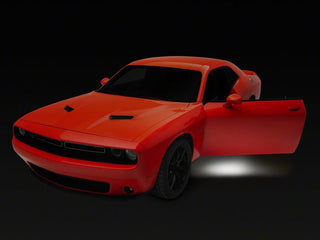 Raxiom Axial Series LED Door Courtesy Lamps: Fits Most Dodge Challenger Models (2015-2023)
