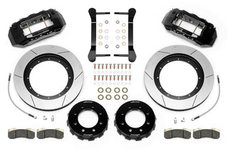 Wilwood TX6R 6-Piston Front Big Brake Kit (Black Calipers, Slotted Rotors): Ram 2500 & 3500 2014 - 2025