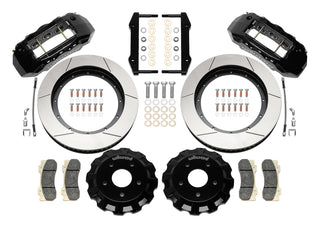 Wilwood TX6R 6-Piston Front Big Brake Kit (Black Calipers, Slotted Rotors): Ram 1500 2013 - 2018