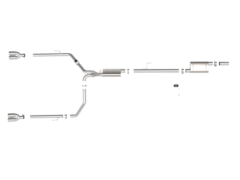 AFE Vulcan Cat-Back Exhaust System (w/Polished Tips): Jeep Gladiator 3.6L V6 2020 - 2025