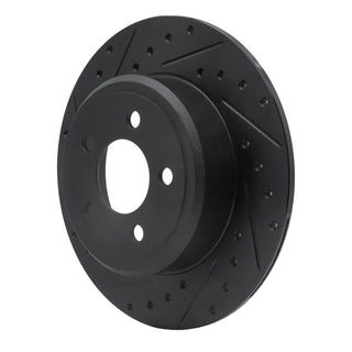 DFC 05-23 Chrysler 300 Rear Left Drilled & Slotted Black Brake Rotor