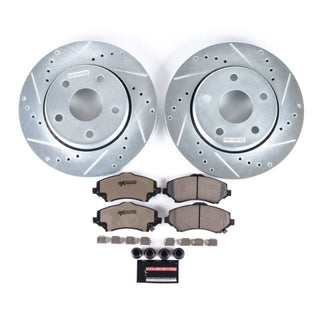 PowerStop Z36 Truck & Tow Brake Kit D&S (FRONT): Jeep Wrangler 2007-2018 3.6L/3.8L V6
