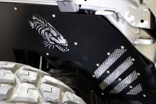Fishbone Offroad Black Powdercoat Front Inner Fenders: Jeep Wrangler / Gladiator (2018-2026)