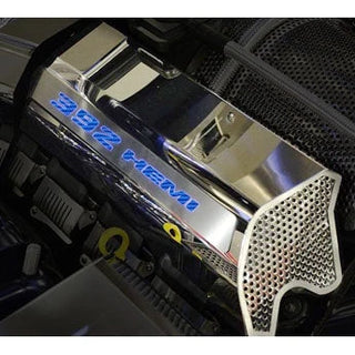 American Car Craft "392" Polished Fuel Rail Covers (CARBON FIBER): 300 / Challenger / Charger 6.4L 392 2011 - 2024