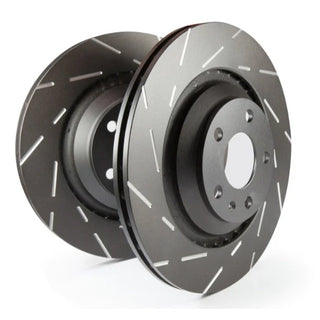 EBC USR Slotted Front Brake Rotors: 2003 Dodge Durango 4.7L V8