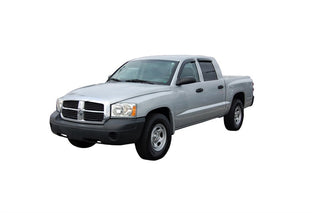 AVS Ventvisor Outside Mount Window Deflectors (4PC, Smoke): Dodge Dakota Quad Cab 2005 - 2011