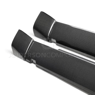 Anderson Composites OEM Carbon Fiber Side Skirts (Pair): Dodge Challenger 2018 - 2023 (Hellcat & ScatPack Widebody Only)