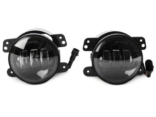 Raxiom Axial Series LED Fog Lights: Fits Most Jeep Wrangler Models (2007-2018) - Clear/Black