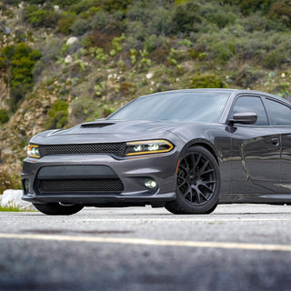 AlphaRex LUXX LED Projector Headlights (Alpha-Black): Dodge Charger 2015 - 2023
