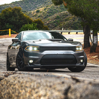 AlphaRex LUXX LED Projector Headlights (Alpha-Black): Dodge Charger 2015 - 2023