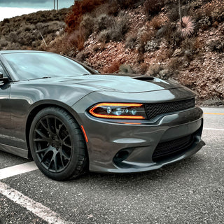 AlphaRex LUXX LED Projector Headlights (Alpha-Black): Dodge Charger 2015 - 2023