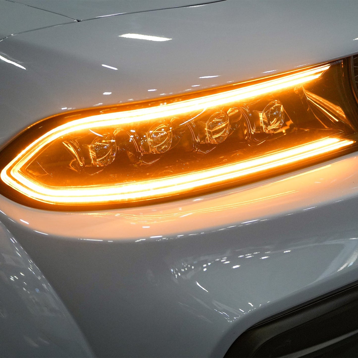 AlphaRex NOVA LED Projector Headlights (Alpha-Black): Dodge Charger 2015 - 2023