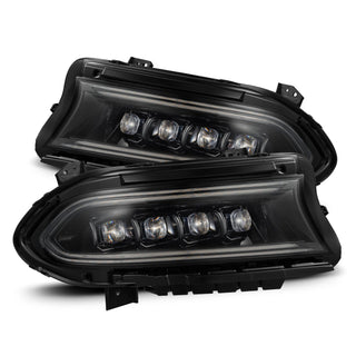 AlphaRex NOVA LED Projector Headlights (Alpha-Black): Dodge Charger 2015 - 2023