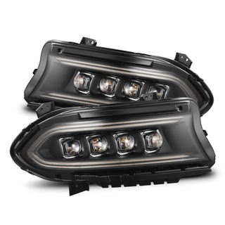 AlphaRex NOVA LED Projector Headlights (Black): Dodge Charger 2015 - 2013
