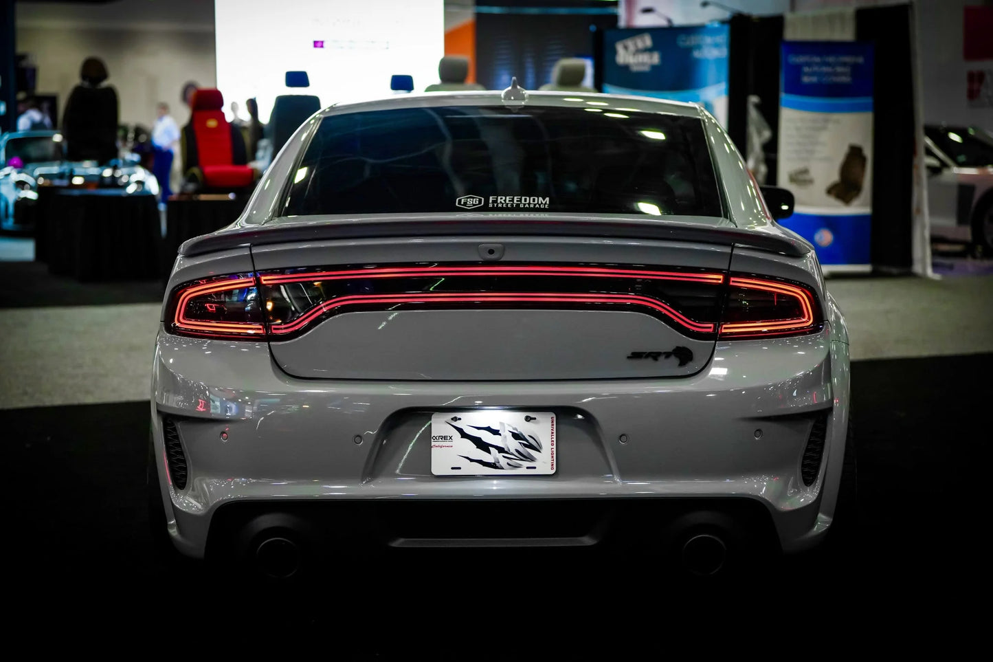 AlphaRex NOVA Prismatic LED Tail Lights (Chrome): Dodge Charger 2015 - 2023 (All Models)