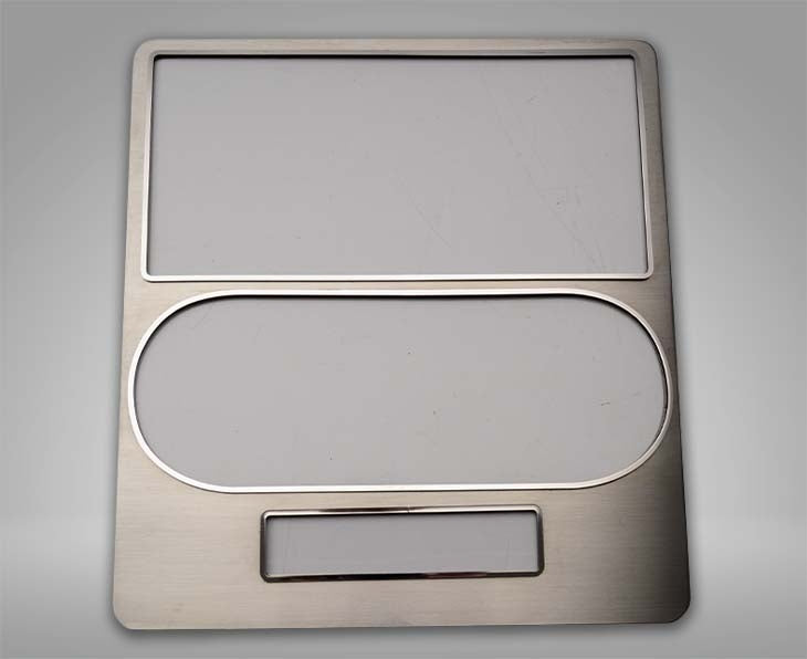 American Car Craft Brushed Center Dash Trim Plate: Dodge Challenger R/T SRT8 2008 - 2014