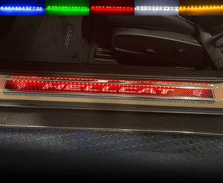 American Car Craft "HELLCAT" Door Sills (LED): Dodge Challenger 6.2L Hellcat 2015 - 2023