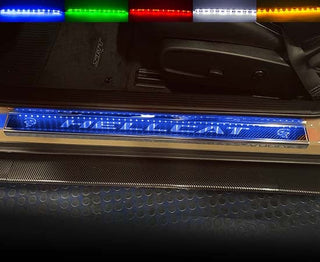 American Car Craft "HELLCAT" Door Sills (LED): Dodge Challenger 6.2L Hellcat 2015 - 2023