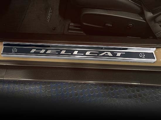 American Car Craft "HELLCAT" Door Sills (LED): Dodge Challenger 6.2L Hellcat 2015 - 2023