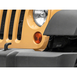 Raxiom Axial Series Replacement Turn Signal Lamps (FRONT): Fits Most Jeep Wrangler Models (2007-2018) w/ Amber Lenses