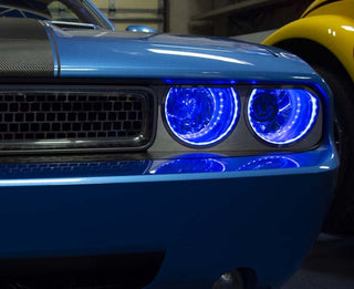 American Car Craft LED Headlight Halo Surrounds: Dodge Challenger 2008 - 2014