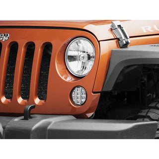 Raxiom Axial Series LED Front Turn Signals (FRONT): Fits Most Jeep Wrangler Models (2007-2018) - Clear