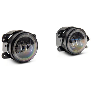 Raxiom Axial Series 4-Inch LED Fog Lights w/ Halo: Fits Most Jeep Wrangler Models (2007-2018)